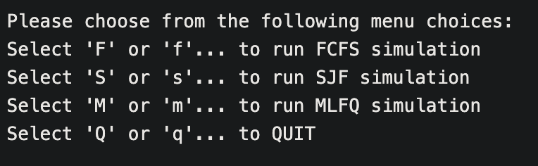 CPU Scheduler